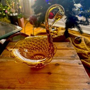Amber Swan trinket dish